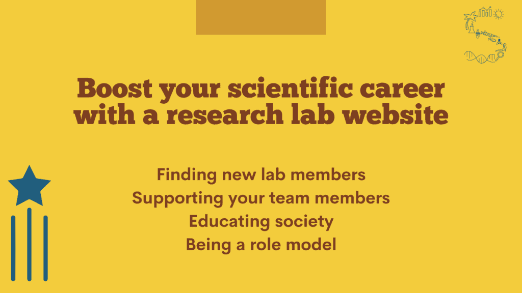 Boost your scientific career with a research lab website