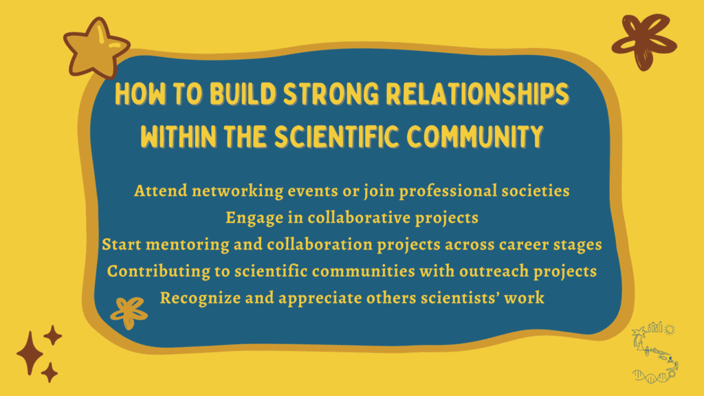 How to build strong relationships within the scientific community